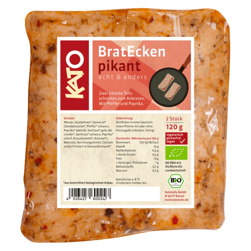 Kato Bio BratEcken pikant vegan 120g
